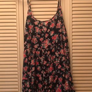 Spaghetti Strap Floral Sun Dress